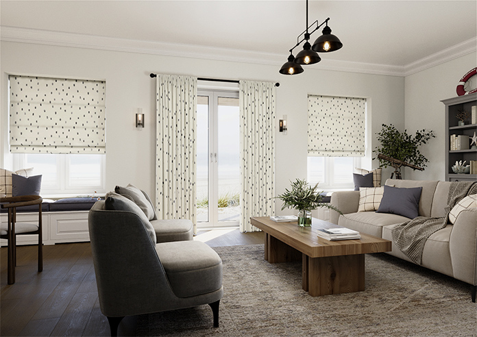 Ink Spots, Grey - Made to Measure Curtains - Image 7